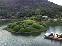 香川　栗林公園の池